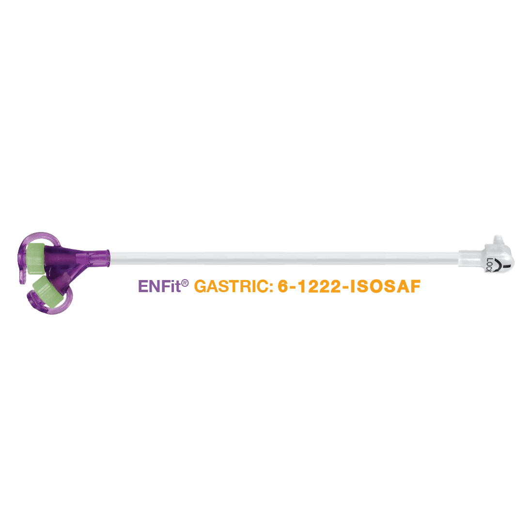 AMT Enfit Gastric 12″ Right Angle Clear Dual ENFit® Y-Port Extension Set. 6-1222-ISOSAF - Anjelstore 