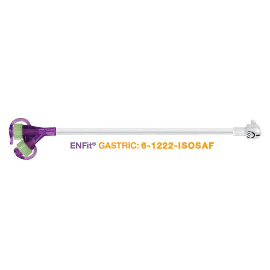 AMT Enfit Gastric 12″ Right Angle Clear Dual ENFit® Y-Port Extension Set. 6-1222-ISOSAF - Anjelstore 