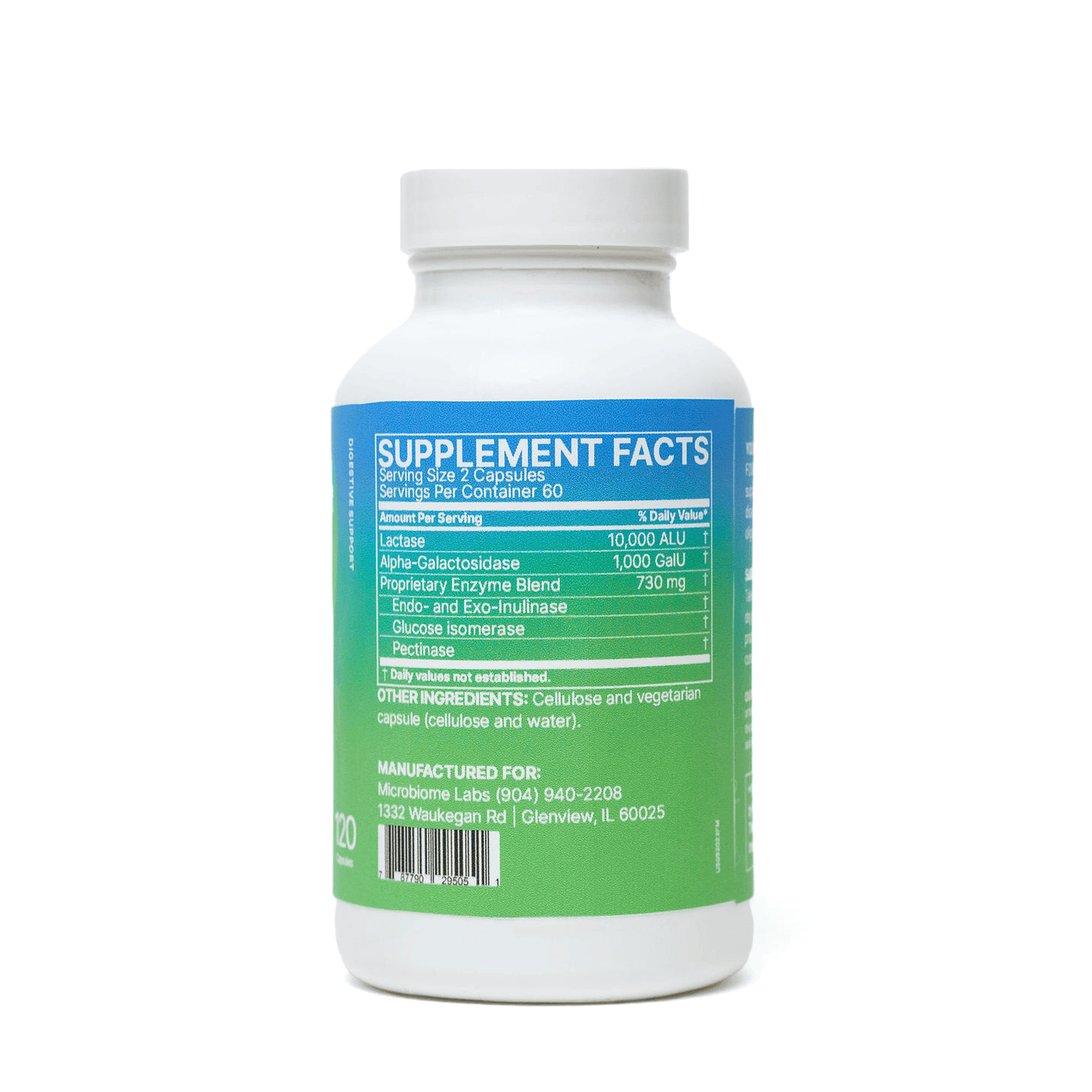 FODMATE™ PROPRIETARY ENZYME BLEND 120 Capsules - Anjelstore 