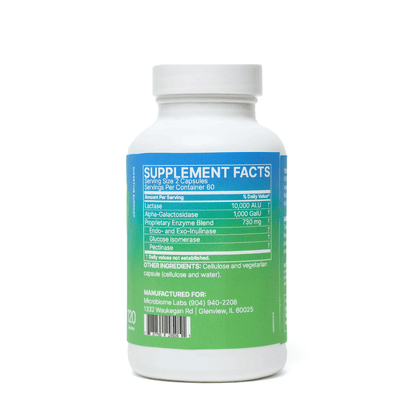 FODMATE™ PROPRIETARY ENZYME BLEND 120 Capsules - Anjelstore 