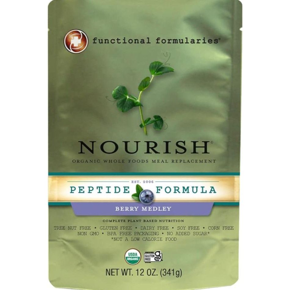 Nourish Organic Paediatric Enteral Nutrition. 341g Original / Peptide / Peptide Berry Varieties - Anjelstore 