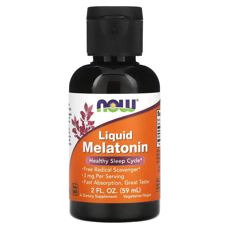 NOW Foods, Liquid Melatonin 3mg (59 ml) - Anjelstore 