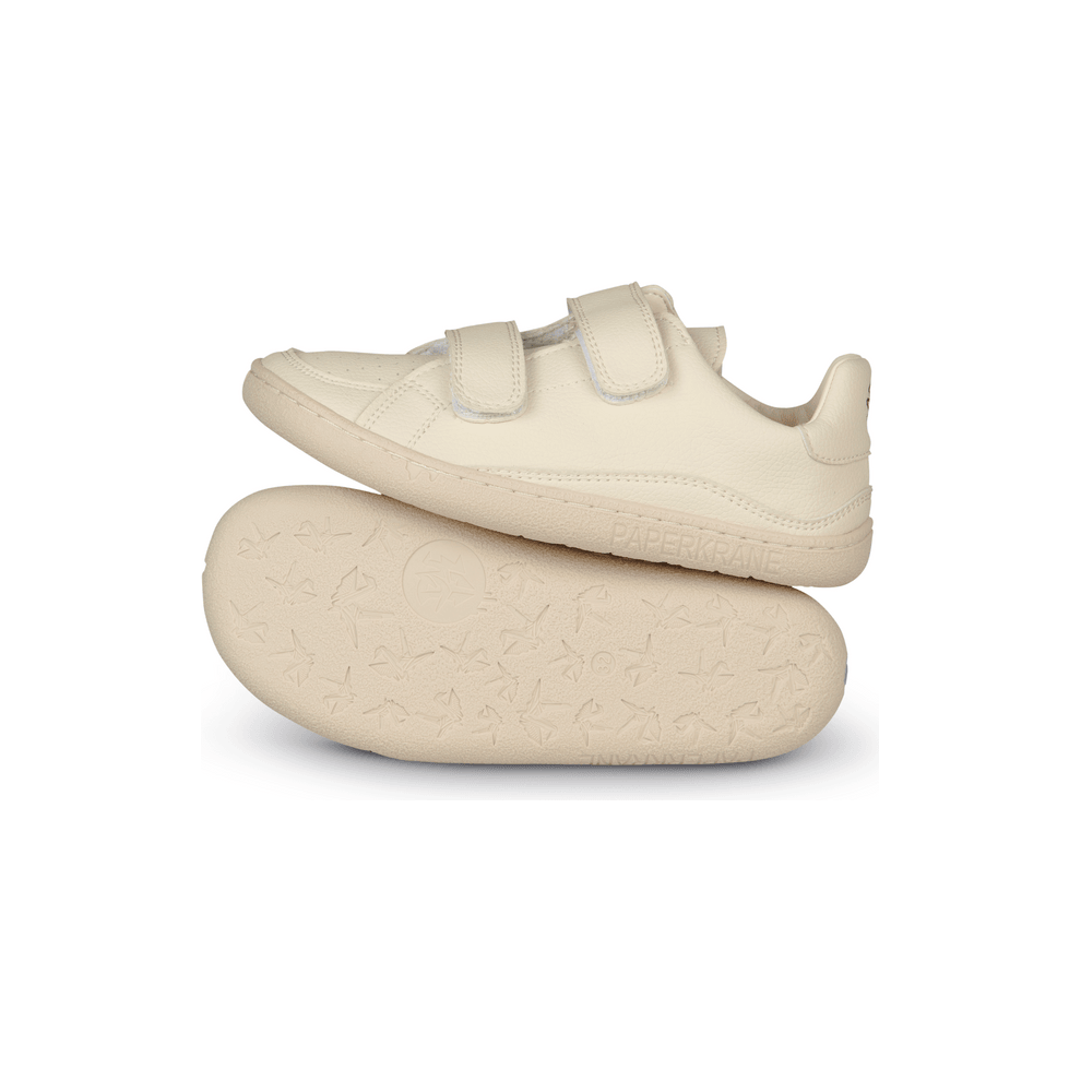 PaperKrane Barefoot Comfort Shoe - Oat Milk Velcro (Kids) - Anjelstore 