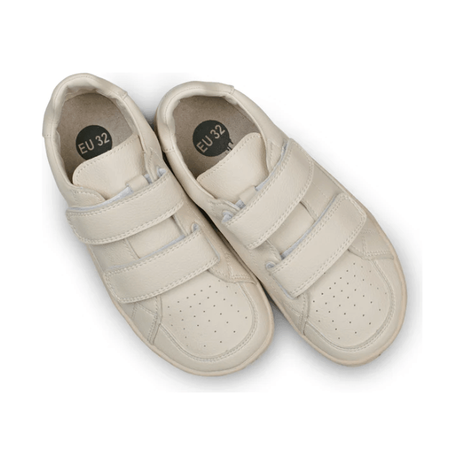 PaperKrane Barefoot Comfort Shoe - Oat Milk Velcro (Kids) - Anjelstore 