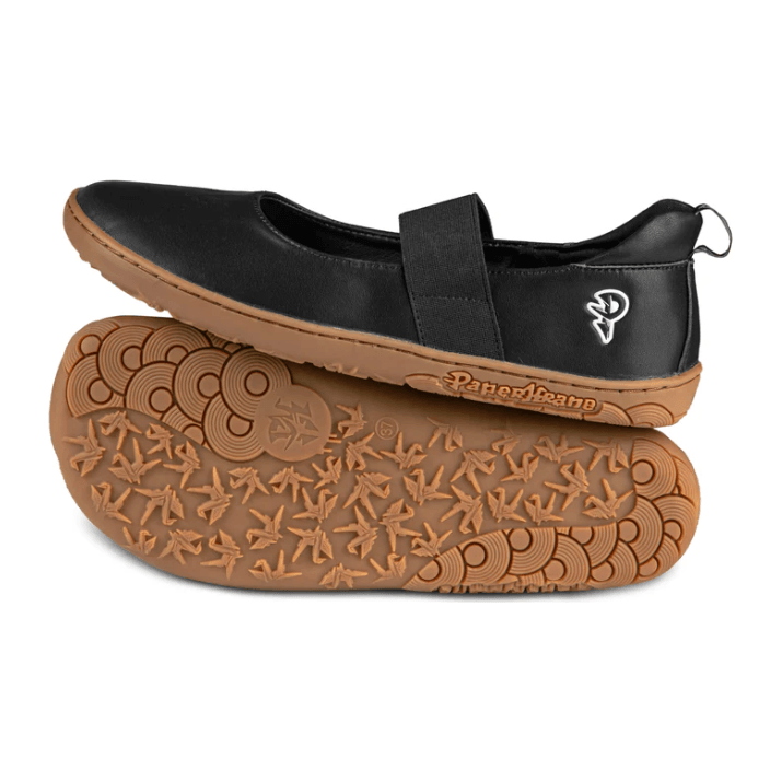 PaperKrane Barefoot Comfort Shoes - Licorice MaryJanes (Adult) - Anjelstore 