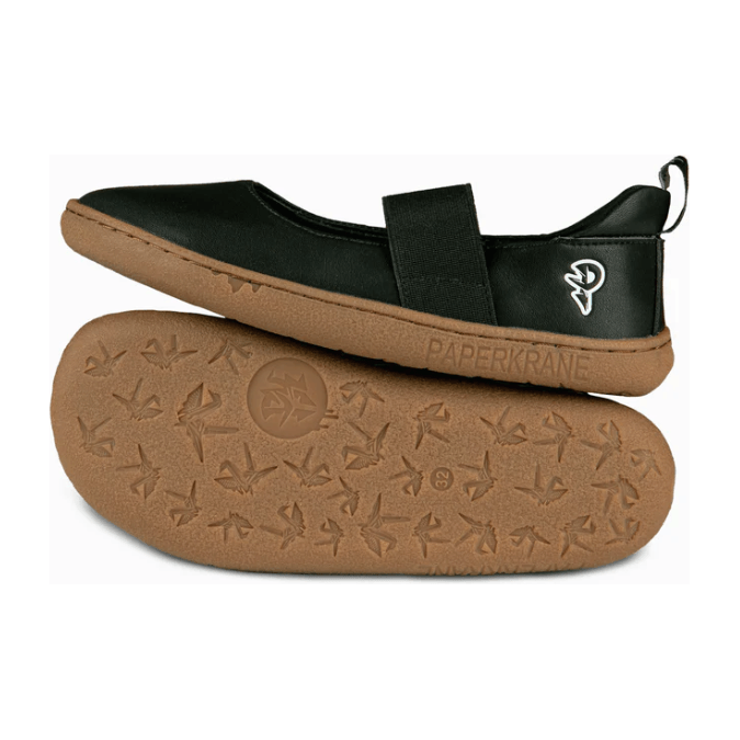 PaperKrane Barefoot Comfort Shoes - MaryJane Junior Licorice. - Anjelstore 