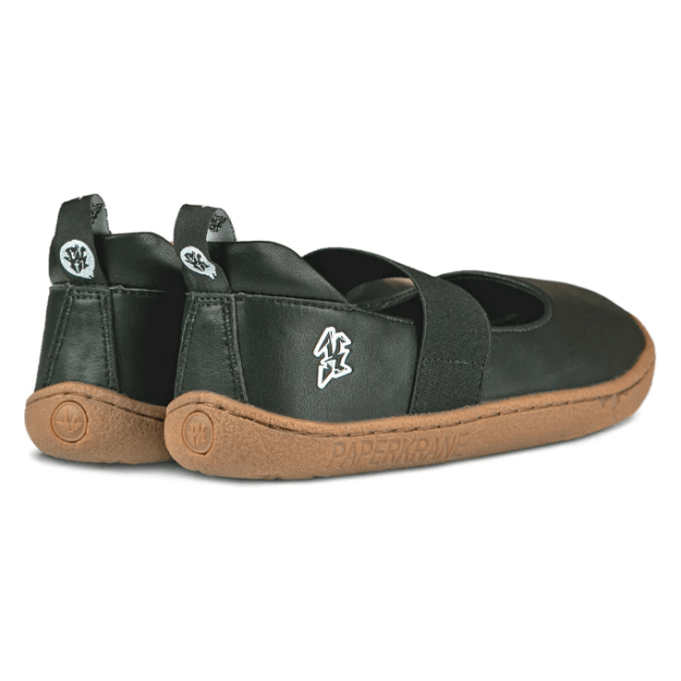 PaperKrane Barefoot Comfort Shoes - MaryJane Junior Licorice. - Anjelstore 