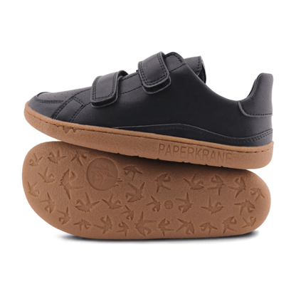 PaperKrane Barefoot Comfort Shoes - Velcro Kids Licorice - Anjelstore 