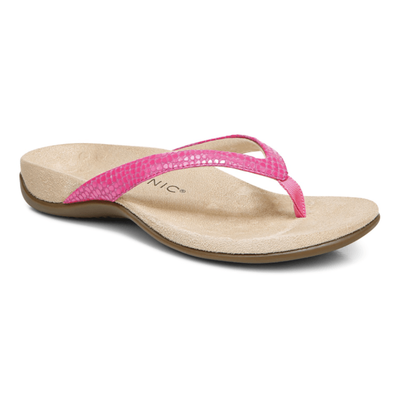 Vionic Leather Sandals -Dillon (Pink, Metallic, Blue) - Anjelstore 