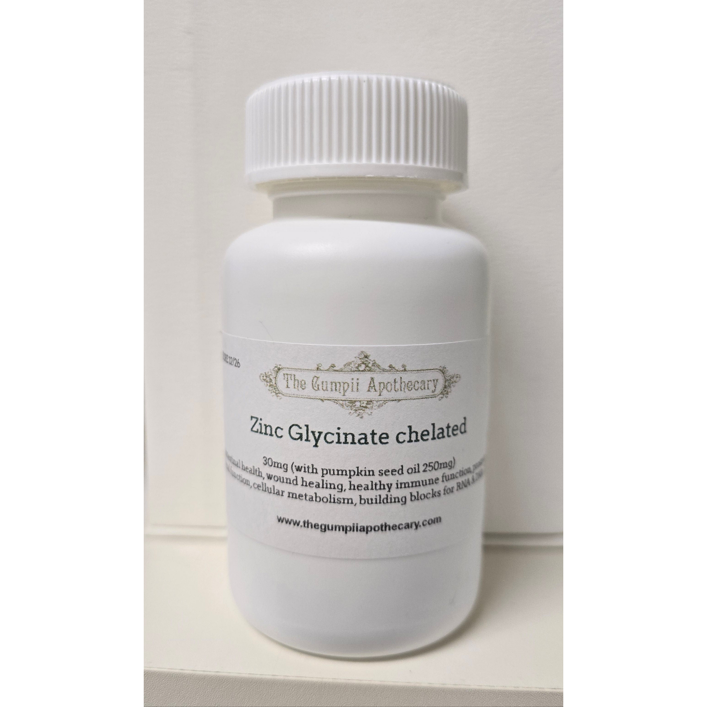 Zinc Glycinate (Chelated) The Gumpii Apothecary - Anjelstore 