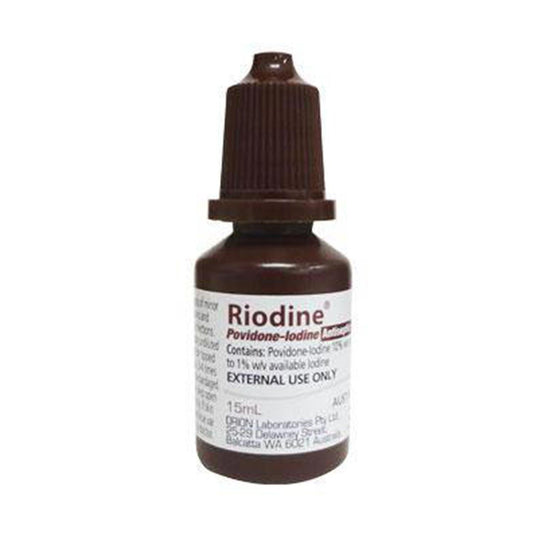 Riodine Povidine Iodine Antiseptic 15ml - Anjelstore 